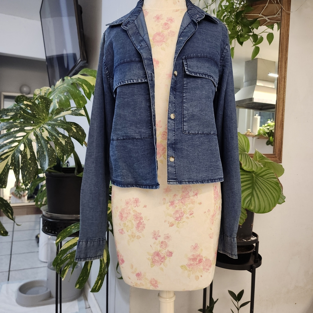Style Envy Indigo Denim Button-Down Shirt